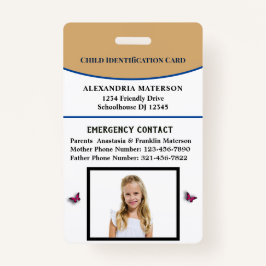 Ausweiskarte für Kinder-Jungen-Mädchen Ausweis