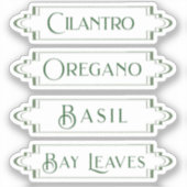 Ausweissichere und wasserdichte italienische Kräut Aufkleber (Vorderseite)