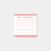 Ausweisstelle für den Elf des Weihnachtsmanns Post-it Klebezettel (Vorderseite)