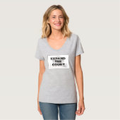 Ausweitung des T - Shirt des Gerichtshofs (Vorderseite Vollansicht)