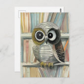 Auswerfen in der Bibliothekskarte Postkarte (Vorne/Hinten)