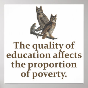 Auswirkungen auf die Qualität der Bildung - Zitat Poster