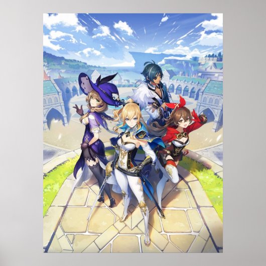 Auswirkungen des Spiels Genshin Poster (Vorne)