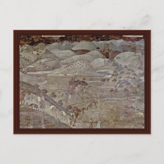 Auswirkungen einer verantwortungsvollen Staatsführ Postkarte (Vorderseite)