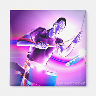 Auswirkungen - Lila Drummer Magnet