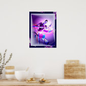 Auswirkungen - Lila Drummer Poster (Küche)