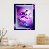 Auswirkungen - Lila Drummer Poster (Küche)