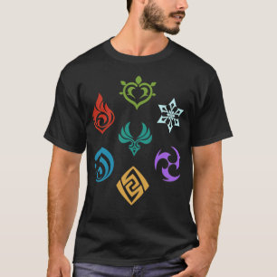Auswirkungen von Genshin auf alle Elemente T-Shirt