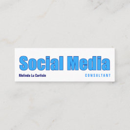 Auswirkungs-SozialMedienberater mit QR Code Mini Visitenkarte