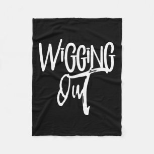 Auswischen der Vintagen Angst Panik Stress Word Sa Fleecedecke