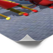 Auszählung von 3D-Zeichen Poster (Ecke)