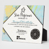 Auszeichnung der abstrakten besten Mitarbeiter Fotoplatte (Seite)