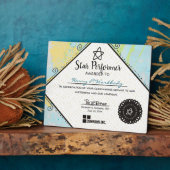 Auszeichnung der abstrakten besten Mitarbeiter Fotoplatte (Seite)