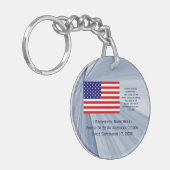 Auszeichnung der amerikanischen Staatsbürgerschaft Schlüsselanhänger (Vorderseite links)