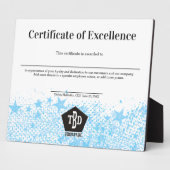 Auszeichnung der Mitarbeiter Fotoplatte (Seite)