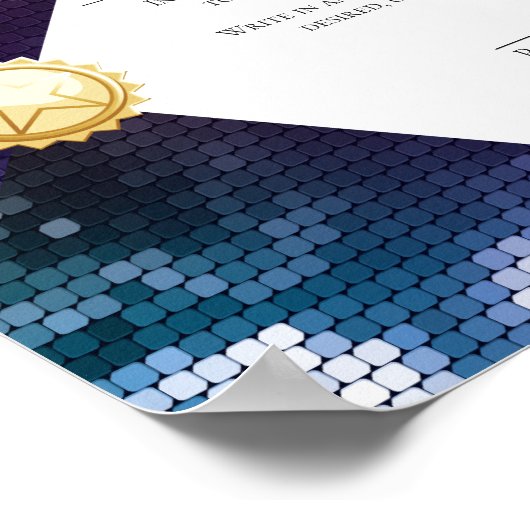 Auszeichnung der Mitarbeiter Poster (Ecke)