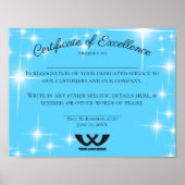 Auszeichnung der Mitarbeiter Poster (Vorne)