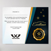 Auszeichnung der Mitarbeiter Poster (Vorne)