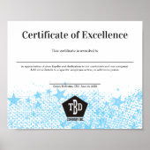 Auszeichnung der Mitarbeiter Poster (Vorne)