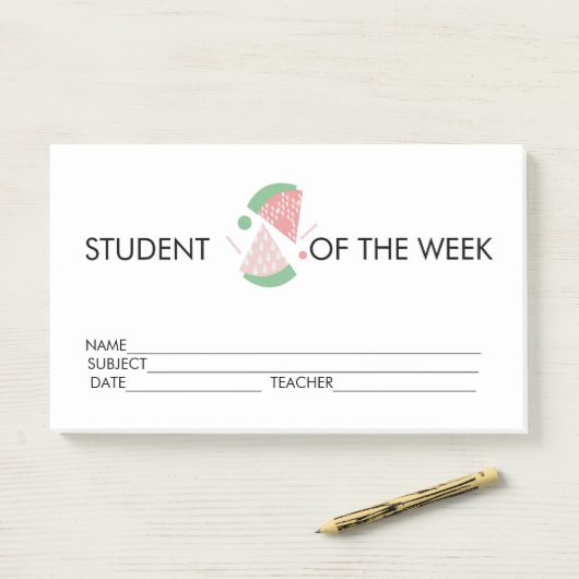 Auszeichnung der Studierenden Watermelon Post-it N Post-it Klebezettel (Auf Schreibtisch)