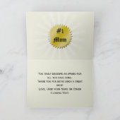 Auszeichnung für die beste Mama der Welt Karte (Innenseite)