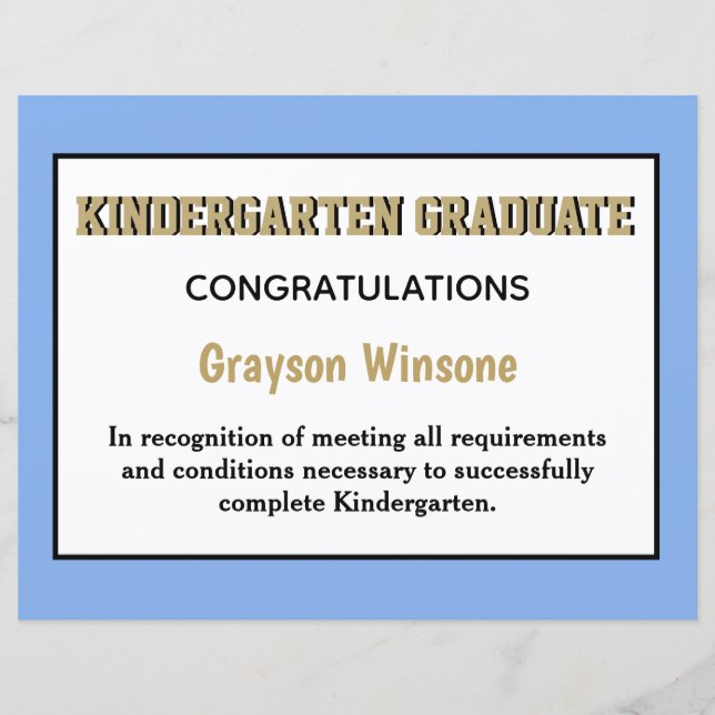 Auszeichnung für Kindergarten (Vorderseite)