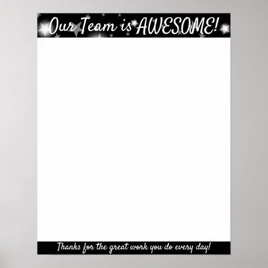 Auszeichnung für phantastische Teamarbeit Poster (Vorne)