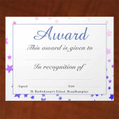 Auszeichnung für Schulleistungen Notizblock