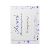 Auszeichnung für Schulleistungen Notizblock (Rotiert)