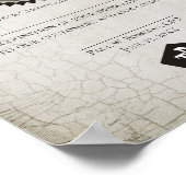 Auszeichnung zum universellen Jahrestag Poster (Ecke)