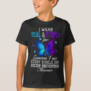 Auszeichnungen zur Prävention aquamariner und Lila T-Shirt