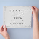 AUSZEICHNUNGSBESCHEINIGUNG FLYER (Hand)