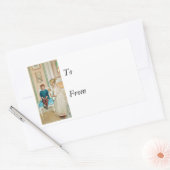 Auszeit in der Ecke Rechteckiger Aufkleber (Umschlag)