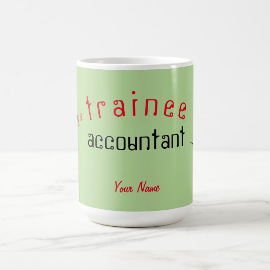 "AUSZUBILDEND-BUCHHALTER " KAFFEETASSE (Mittel)