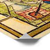 Auszubildende in einem mittelalterlichen Labor Poster (Ecke)