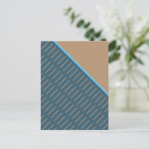 Auszug aus braunem Abstraktem Kunstdesign Postkarte