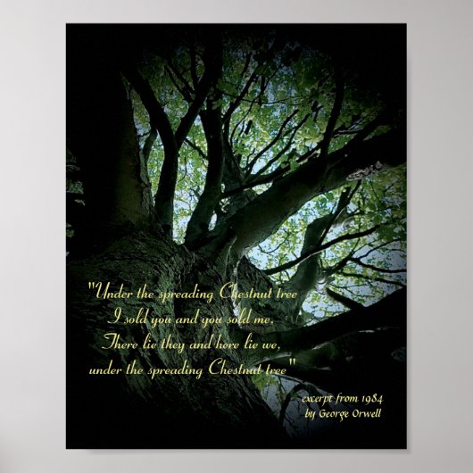 Auszug aus dem Jahr 1984 von George Orwell Poster (Vorne)