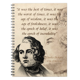 Auszug aus einer Geschichte von zwei Städten Notizblock