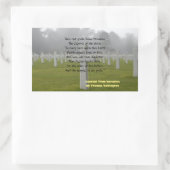 Auszug aus Horatius Rechteckiger Aufkleber (Tasche)