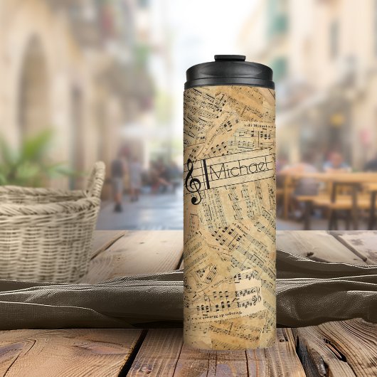 Auszüge aus der Vintagen Musik-ID389 Thermosbecher