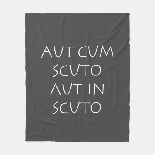 Aut cum scuto aut in scuto fleecedecke (Vorderseite)