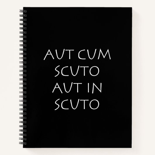 Aut cum scuto aut in scuto notizblock (Vorderseite)