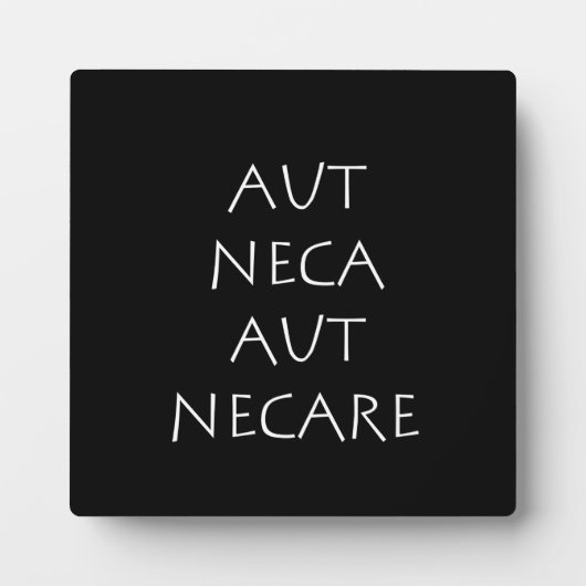Aut neca aut necare fotoplatte (Vorderseite)