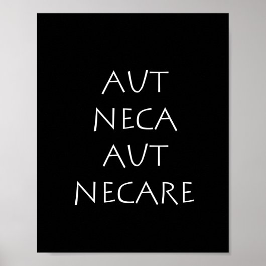 Aut neca aut necare poster (Vorne)