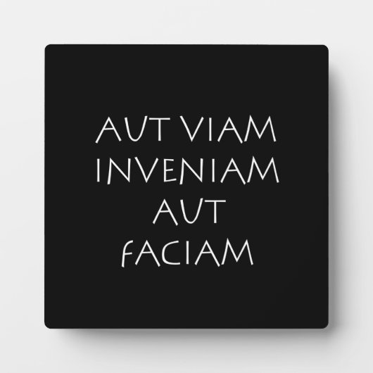 Aut viam inveniam aut faciam fotoplatte (Vorderseite)