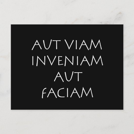 Aut viam inveniam aut faciam postkarte (Vorderseite)