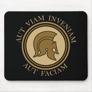 Aut Viam Inveniam Aut Faciam - Roman Helmet Mousepad