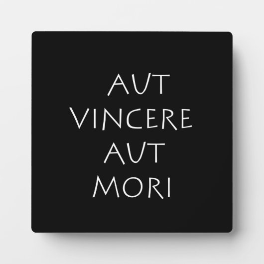 Aut vincere aut mori fotoplatte (Vorderseite)