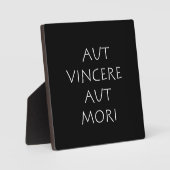 Aut vincere aut mori fotoplatte (Vorderseite)
