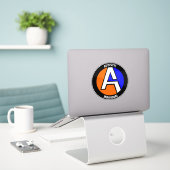 AUTEMS - Einzeln Aufkleber aus Vinyl (Laptop auf Schreibtisch)